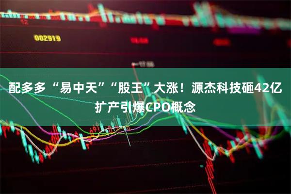 配多多 “易中天”“股王”大涨！源杰科技砸42亿扩产引爆CPO概念